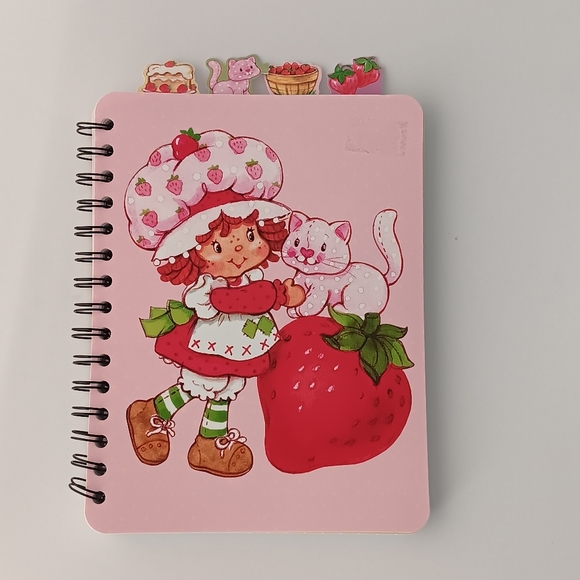 NEW Strawberry Shortcake Spiral Bound Notebook Bullet Journal Tabs 6" by 8" - Picture 1 of 10